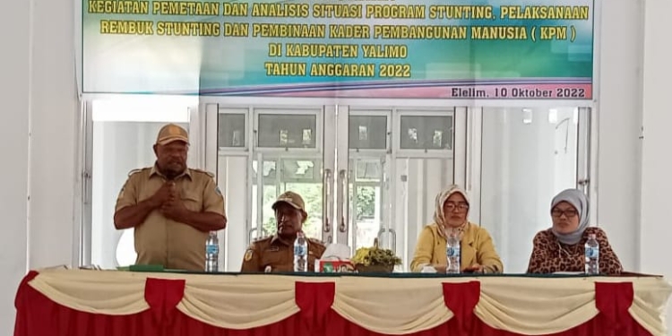 Wabup Yalimo Buka Kegiatan Rembuk Stunting