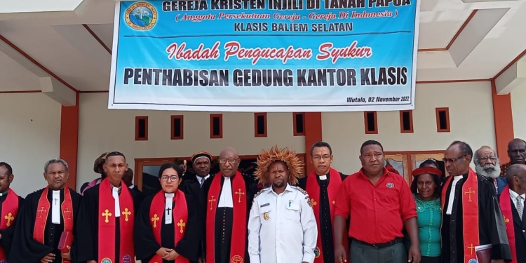 Wakil Bupati Yahukimo Resmikan Kantor Klasis Baliem Selatan