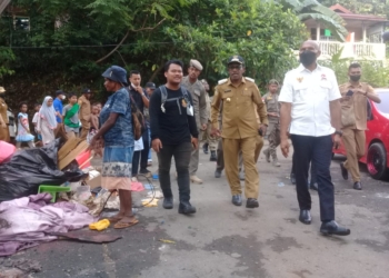 Penjabat Walikota dan Ketua Bravo Tinjau Lokasi Kebakaran Dok IX Tanjung Ria Japut