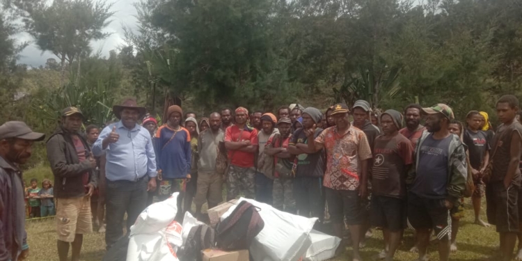 Tim Koboy Salurkan Bantuan Logistik Sidang Klasis GKI Yalimo Anggruk ke III
