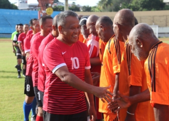 Wujudkan Kebersamaan Pangdam XVII/Cenderawasih Olahraga Bersama Insan Pers dan Mantan Pemain Persipura