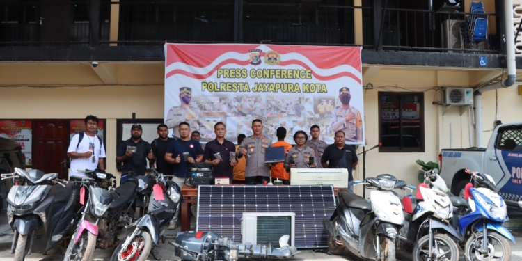 Polisi Ciduk Dua Warga PNG Penadah Puluhan Unit Barang Curian di Jayapura
