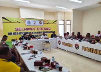 Panpel Persewar Dampingi Tim Mabes Polri Melakukan Risk Asesment Stadion Mandala Jayapura