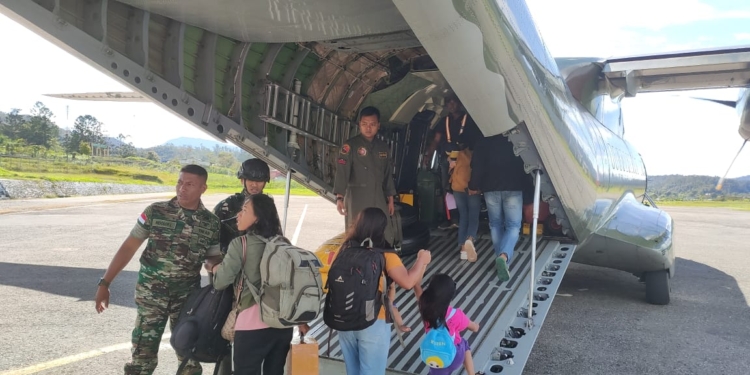 Gangguan Dilakukan KKB Meningkat Puluhan Warga Oksibil Mengungsi ke Jayapura