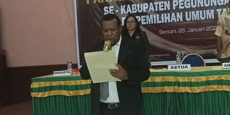 Ratusan PPS Pegunungan Bintang Ditegaskan Tak “Main-mata” dengan Caleg