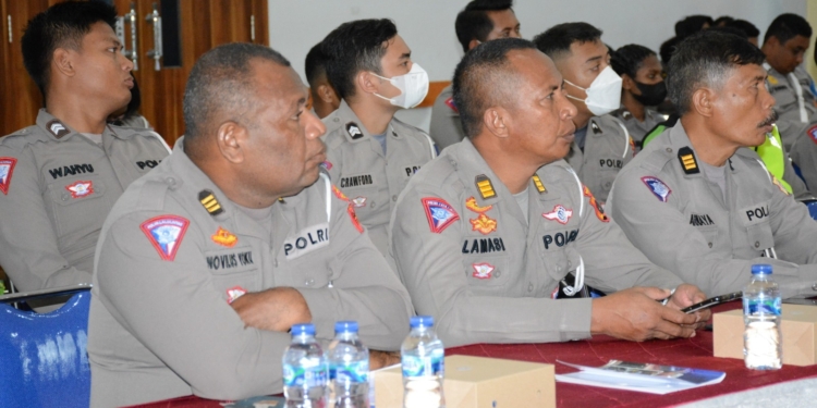 Wujudkan Tertib Berlalulintas, Ditlantas Polda Papua Gelar Latihan Pra Ops Keselamatan Cartenz 2023
