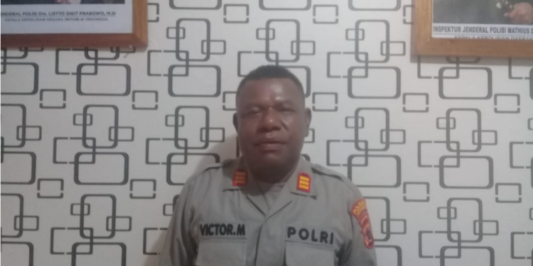 Kapolsek Jayapura Utara, AKP Jan Viktor Makanuay.(FOTO ANDIKA PAMAN)