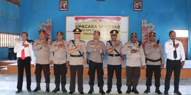Kapolres Yahukimo Pimpin Sertijab Kabag Ops Dan Kasat Lantas