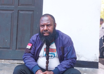 Anggota Komis C DPRD Kabupaten Jayapura, Eymus Weya, ST.(FOTO HANS PALEN)