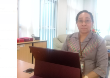 Kepala Badan Pusat Statistik (BPS) Papua, Adriana Helena Caroline. (FOTO ANDIKA PAMAN)