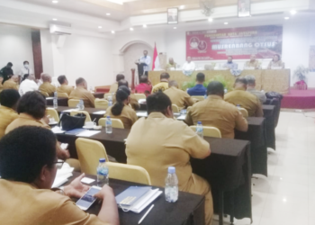 Suasana pembukaan Musrenbang Otsus Kota Jayapura Tahun 2023(FOTO ANDIKA PAMAN)