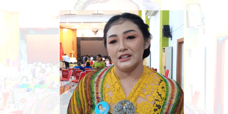 Ketua Bhayangkari Cabang Jayapura Kota, Ny. Ayudiah Viktor Mackbon.(FOTO ANDIKA PAMAN)