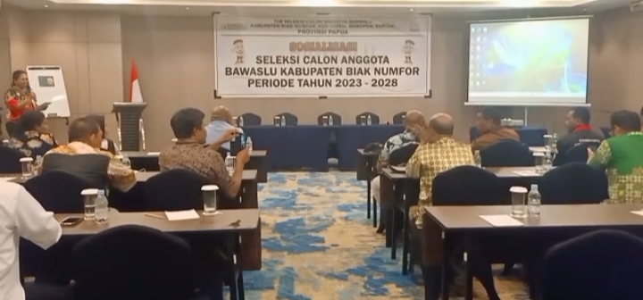 Pendaftaran di Buka, Timsel Wilayah II Saireri Gelar Sosialisasi Seleksi Calon Anggota Bawaslu