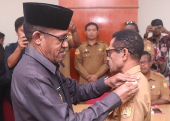 Lantik  Pjs Pakam Tobati, Ini Pesan Penjabat Walikota Jayapura