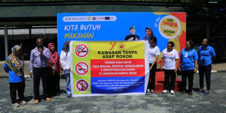 Yasin Jayapura – FKM Uncen Deklarasi Generasi Muda Tanpa Rokok