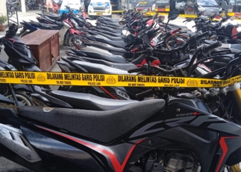 Polresta Jayapura Kota Amankan 34 Kendaraan  Bermotor Hasil Curian