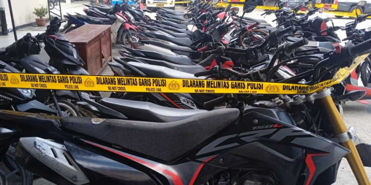 Polresta Jayapura Kota Amankan 34 Kendaraan  Bermotor Hasil Curian