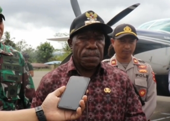 Pj Bupati Launching Penerbangan  Subsidi Layani Masyarakat Nduga
