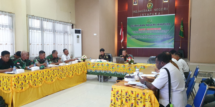 Kejari Jayapura Gelar Rakor Pengawasan Aliran kepercayaan dan Keagamaan