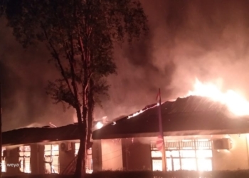 Kantor Kemenag Kabupaten Jayapura Terbakar, Polisi Masih Selidik Penyebabnya