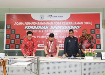 Bank Papua Resmi Sponsor Persipura Jayapura Pada Pegadaian Liga 2
