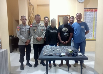 Bawa Ganja, Aparat Gabungan Bekuk 2 Orang di Batas Negara