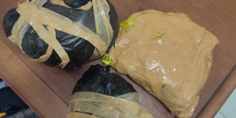 Bawa Ganja di  Kapal, YM di Tangkap Aparat Polsek Pelabuhan