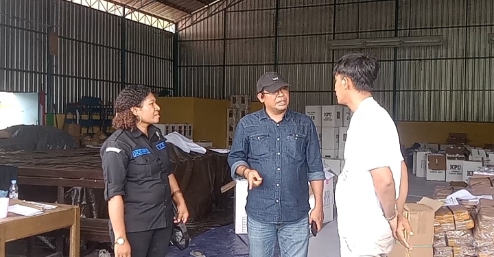 KPU Nabire Di Kunjungi Anggota KPU Devisi Tekhnis Dapil 1 Provinsi PT, Ini Yang Dilakukan