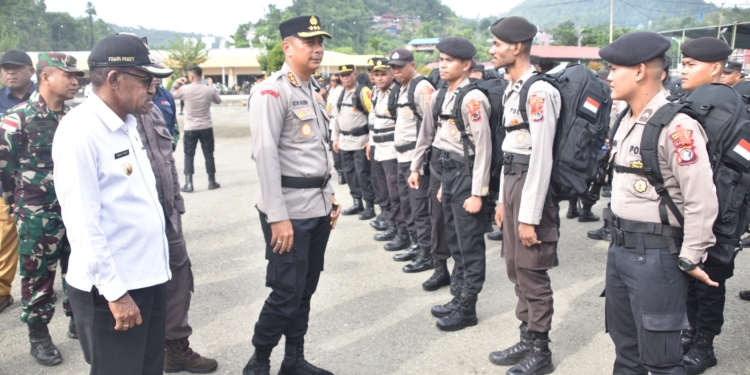 Amankan Jalannya Pemilu 2024, Polresta Jayapura Kota Terjunkan 460 Personel