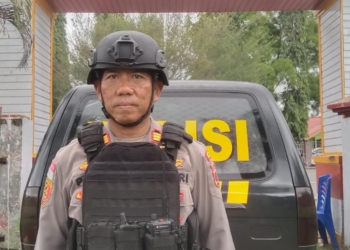 Amankan Pleno Rekapitulasi Distrik Nabire, Kapolsek : Polres Nabire Turunkan 90 Personil dan 1 Regu Brimob