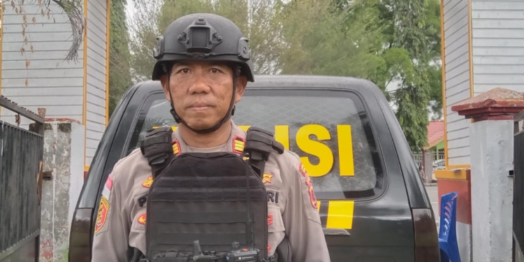 Amankan Pleno Rekapitulasi Distrik Nabire, Kapolsek : Polres Nabire Turunkan 90 Personil dan 1 Regu Brimob