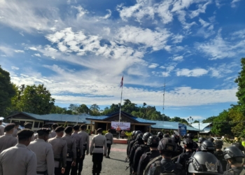 Kapolres Nabire Pimpin Apel Operasi Keselamatan Cartens 2024