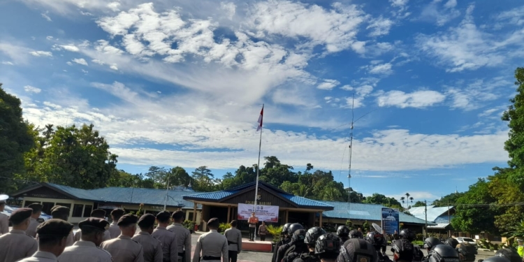 Kapolres Nabire Pimpin Apel Operasi Keselamatan Cartens 2024