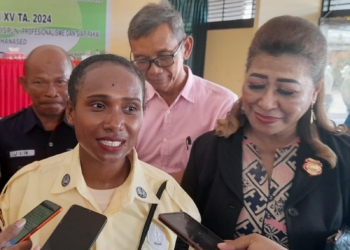Elvira Ronsumbre Peserta Diklat Security Adalah Istri Anggota Brimob Polda Papua
