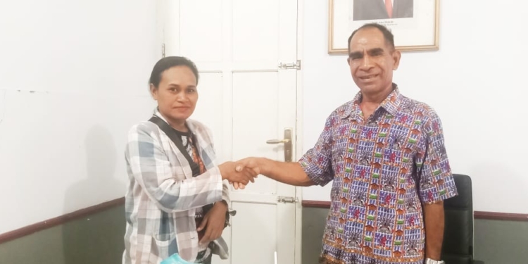 Silahturahmi, Nokenlive Jayapura Bertemu Kadisnakertrans Nabire, Bahas Kerjasama Publikasi