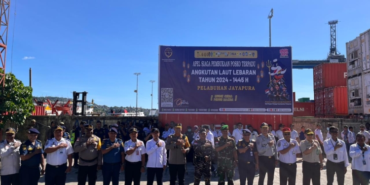 Kapolresta Hadiri Apel Siaga Posko Terpadu Angkutan Lebaran Thn 2024