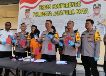 Kapolresta Release Pengungkapan Senjata Api Dengan Pelaku Asal PNG