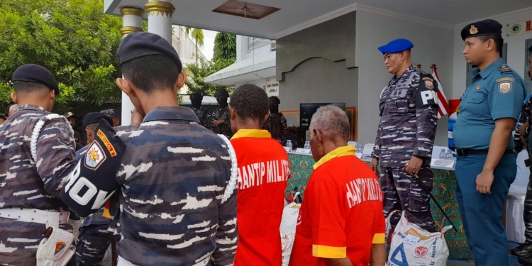 3 WNA Asal PNG Dan 30 Karung Pinang Diamankan Satrol Lantamal X Jayapura, Ini Penjelasannya