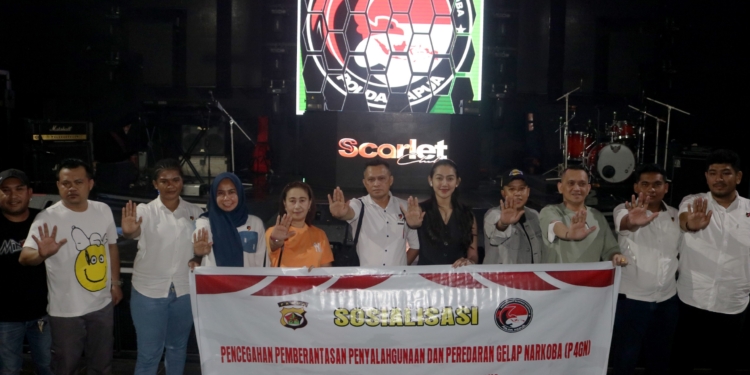 Direktorat Reserse Narkorba Polda Papua Sosialisasi P4GN Di Tempat Hiburan Malam