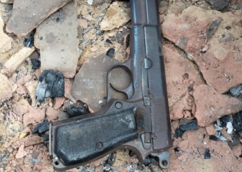 Di TKP Pembakaran Kios Di Paniai Timur,Kab Paniai Di Temukan Senpi