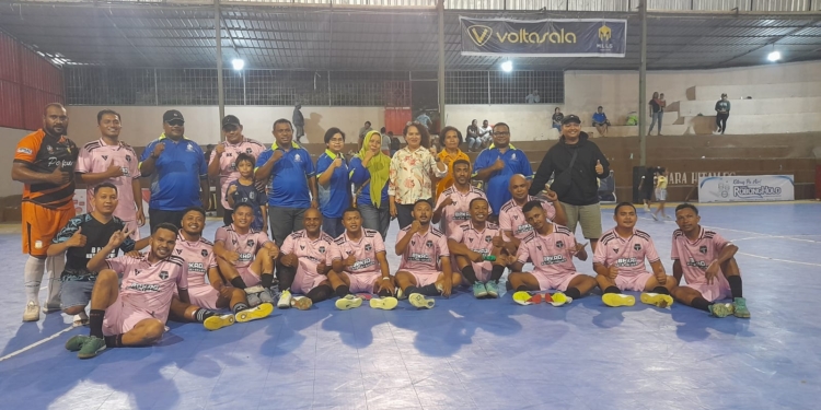 Tim Futsal BPKAD Kota Jayapura Menjuarai Turnamen Futsal Hut PT Air Minum Jayapura Thn 2024