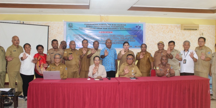 Gelar Rakor, DP3AKB Biak Numfor Target Turunkan Stunting Secara Serius