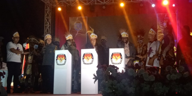 KPU Kabupaten Nabire Resmi Launching Peluncuran Pilkada Bupati Dan Wakil Bupati 2024