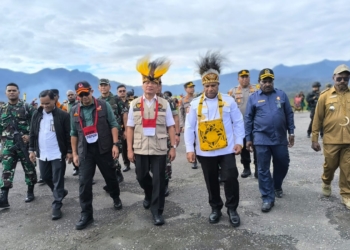 Kemenko PMK-RI Resmikan Gudang Logistik Pangan Di Distrik Sinak, Kabupaten Puncak