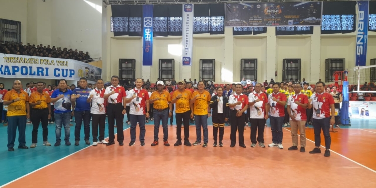 4 Tim Bola Volly Ramaikan Turnamen Kapolri Cup Zona Papua Tahun 2024