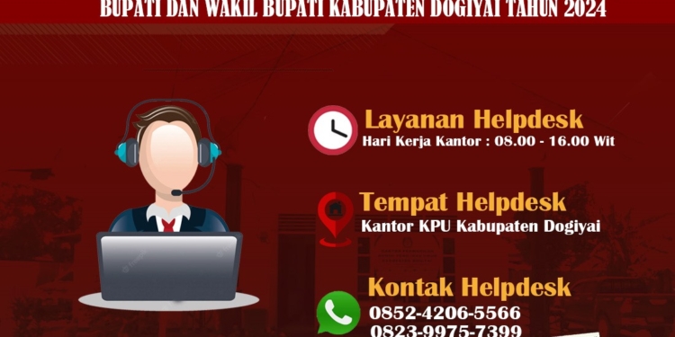 KPU Dogiyai Umumkan Sejumlah Syarat Yang Harus Di penuhi Bacabup/Bawacabup 2024