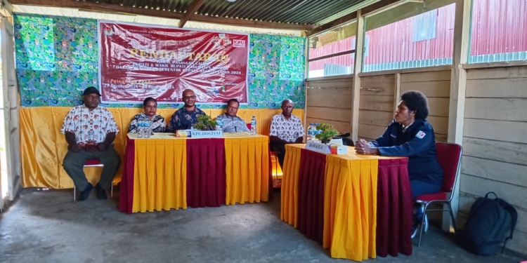 KPU Dogiyai Gelar Rapat Pleno Terbuka, Pembukaan Pendaftaran Bacalon Kepala Daerah