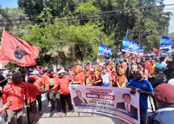 BMD-DIPO Wibowo Resmi Mendaftar Di KPU Kota Jayapura, Berikut Pesan BMD Buat KPU dan Bawaslu Kota JPR
