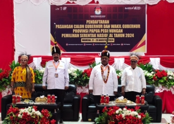 Jhon Tabo-Ones Pahabol Daftar Sebagai calon gubernur di KPU Papua Pegunungan