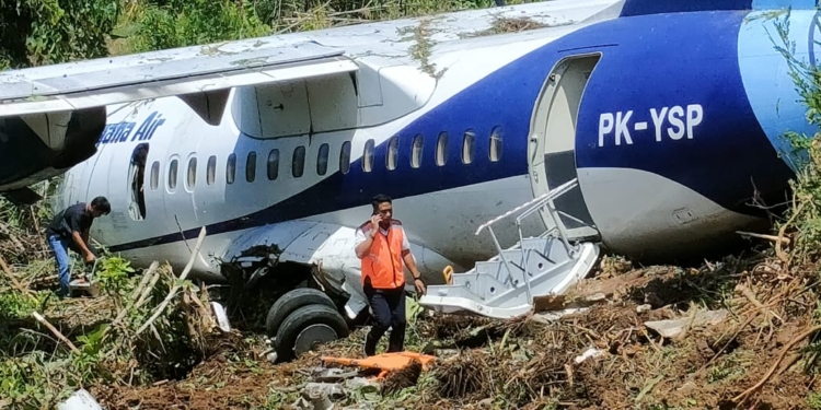Pesawat Trigana Tergelincir di Kabupaten Kepulauan Yapen, Semua Penumpang dan Kru Selamat
